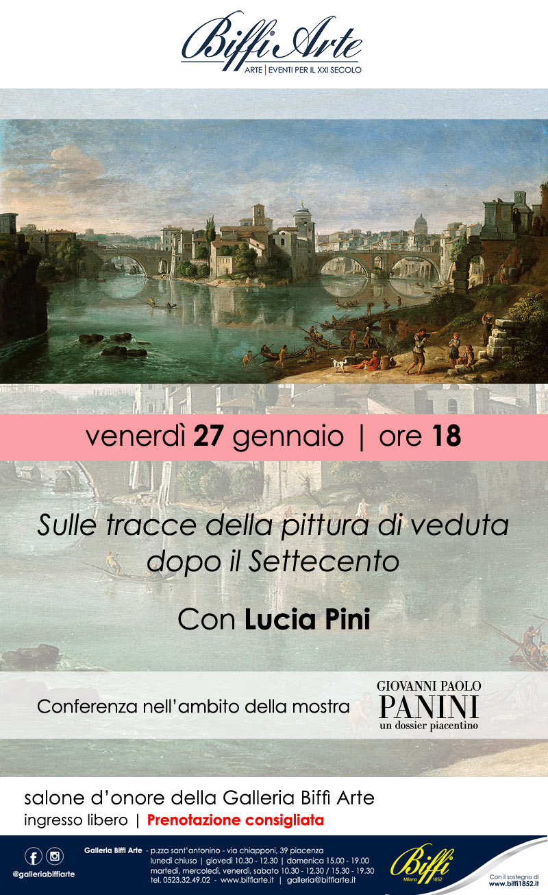 27 gennaio 2023, Sulle tracce della pittura di veduta dopo il Settecento, Con Lucia Pini