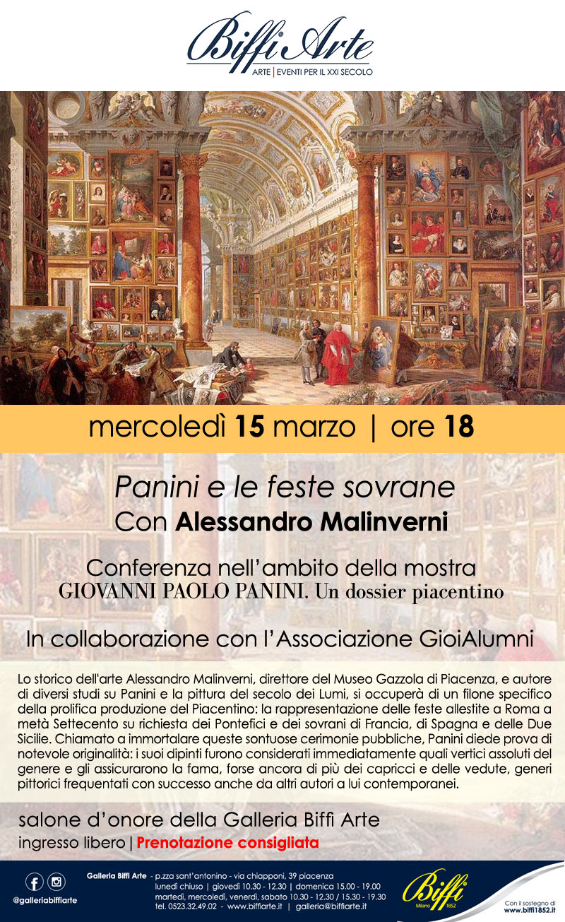 15 Marzo 2023 - Panini e le feste sovrane - Con Alessandro Malinverni