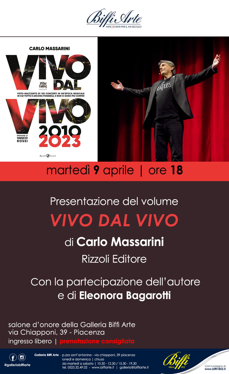 9 Aprile 2024 - Presentazione del volume "Vivo dal vivo", di Carlo Massarini, Rizzoli Editore - Con la partecipazione dell’autore e di Eleonora Bagarotti